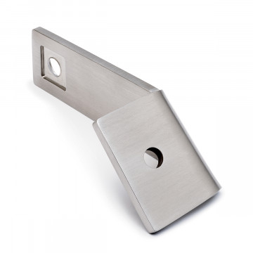 Winkelhalter 45° Cinthy rechts für Vierkantrohr 35 x 35 mm