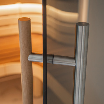 Türgriff für Sauna, Buchenholz innen Gittan 300 mm 19,0 mm Schwarz Design Türgriff für Sauna, Buchenholz innen Gittan 300 mm 19,0 mm Schwarz Design