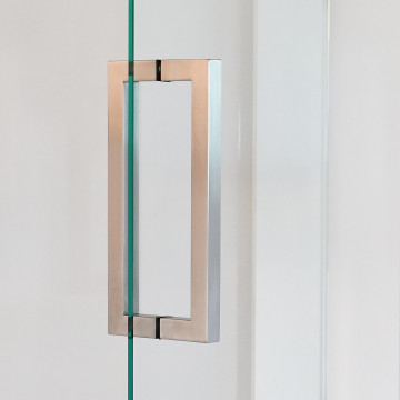 Türgriff, zweiseitig 90° Vina 600 mm 25 x 25 mm Edelstahl Design Material Edelstahl