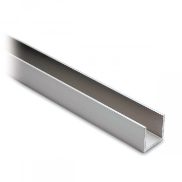 U-Profil Anne 2500 mm 15 x 15 x 15 mm Aluminium silber matt eloxiert