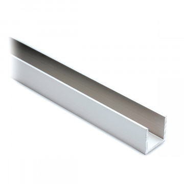 U-Profil 15 x 15 x 15 mm Aluminium roh