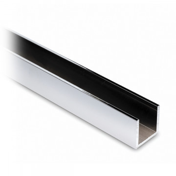 U-Profil 20 x 20 x 20 mm Chrom Design Material Aluminium