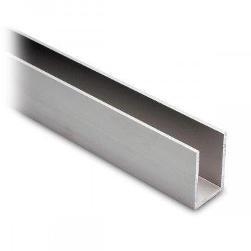 U-Profil 30 x 20 x 30 mm Aluminium silber matt eloxiert U-Profil 30 x 20 x 30 mm Aluminium silber matt eloxiert