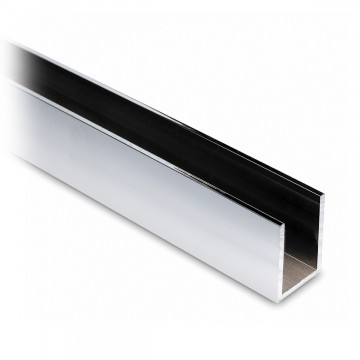 U-Profil 30 x 20 x 30 mm Chrom Design Material Aluminium