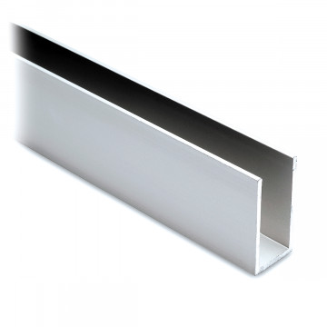 U-Profil 40 x 20 x 40 mm Aluminium roh
