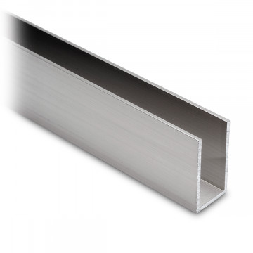 U-Profil 40 x 20 x 40 mm Edelstahl Design Material Aluminium