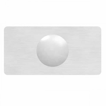 Glasverbinderwinkel gerade  Edelstahl matt poliert Modell 80570