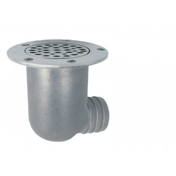 Wasserablauf mit Schlauchanschluss 1 1/2" (38 mm) Edelstahl-316 (A4)