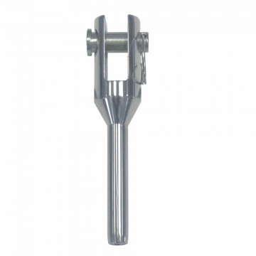 Gabelterminal gedrehte Ausführung 5 mm Bolzen 9 mm Edelstahl-316 (A4)