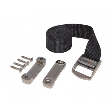 Batteriehaltegurt-Set Gurtband 25 x 960 mm Edelstahl-316 (A4)