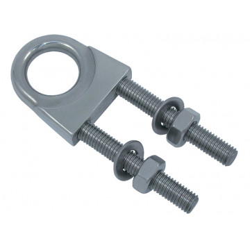 U-Bolzen mit Auge M10 x 64 mm Edelstahl-316 (A4)
