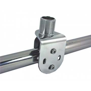 Antennenhalter für Geländer, mit Platte, 22-25mm (OP=OP) Edelstahl-304 (A2)