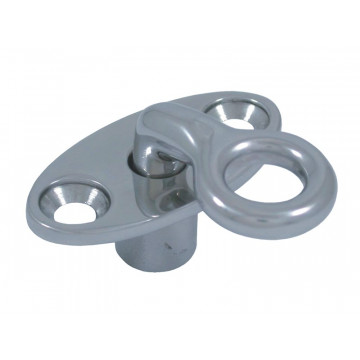 Augverschluss versenkt 90° 44 x 22 mm Edelstahl-316 (A4)