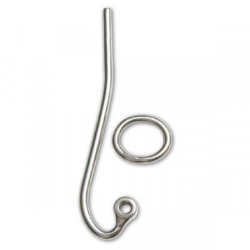 Sliphaken mit Ring 12 x 235 mm Edelstahl-316 (A4)