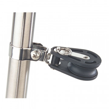 Sprenger Block 8mm mit Kugellager für 25 mm Relingstützen Edelstahl-304 (A2)