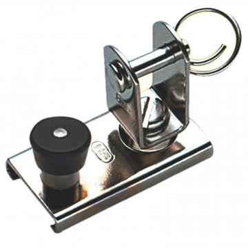 Sprenger Genuaschlitten mit Gabelkopf für Schiene 20 x 3 mm Bolzen 5 mm Edelstahl-304 (A2)
