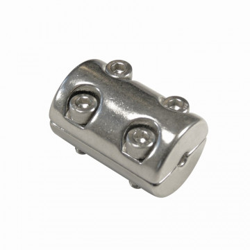 Klemmring 2-tlg. mit 4 Schrauben 6 mm M5 28 x 42 mm Edelstahl-316 (A4)