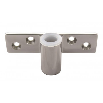 Ruderdollensockel flach für Ruderdolle 814712 814723 Edelstahl-316 (A4)