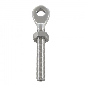 Auge mit Linksgewinde M5L inkl. Mutter Edelstahl-316 (A4)