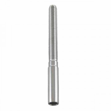 Mini-Terminal mit Rechtsgewinde lang 2 mm/M5 Edelstahl-316 (A4)