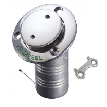 Einfüllstutzen Pop-up mit Schlüssel 30° 1 1/2" WASTE Edelstahl-316 (A4)