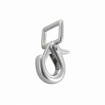Gurthaken mit Schnappsicherung 62 mm für Gurtbreite 25 mm Edelstahl-316 (A4)