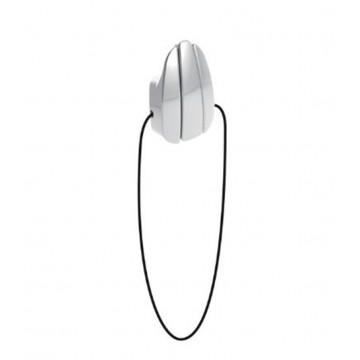 Fenderhalter mit Einhand-Bedienung 53 mm oval mit Seilschlaufe 30cm Edelstahl-316 (A4)