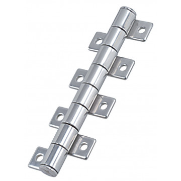 Scharnier mit Halteautomatik und kurzen Flügeln 75 x 28,5 mm (3,1±0,6Nm) Edelstahl-316 (A4)