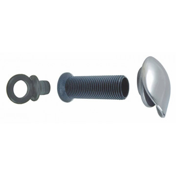 Wasserauslass mit Edelstahlkappe 53,5 mm mit Stopfen Edelstahl-316 (A4)