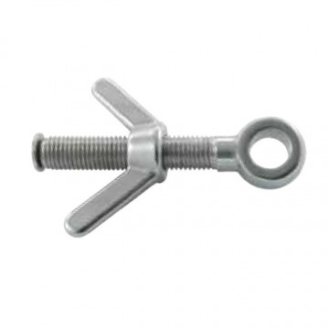Augbolzen mit Flügelmutter M12 132 mm Edelstahl-316 (A4)
