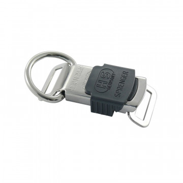 Sprenger Gurtschnellverschluss mit D-Ring 65 mm für Gurtbreite 20 mm Edelstahl-304 (A2)