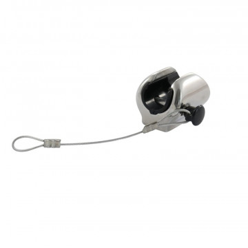 Kugelkopf-Halter für Windschutzscheibe flach 33 mm Edelstahl-316 (A4)