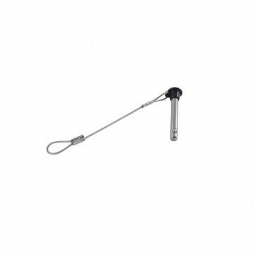 Steckbolzen mit Sicherungsseil 125 mm Steckbolzen 4,8 x 40 mm Edelstahl-316 (A4)