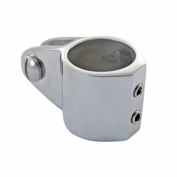 Rohrmittelstück mit 2 Schrauben verstärkt für Rohr 30 mm Edelstahl-316 (A4)