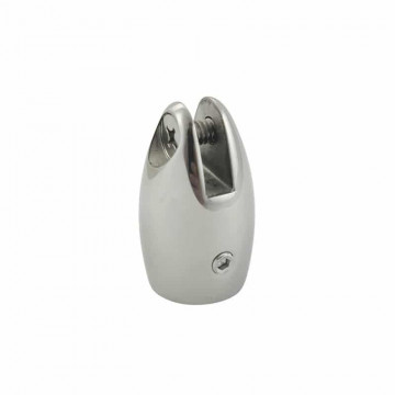 Rohrendkappe mit Gabelkopf für Rohr 22 mm Edelstahl-316 (A4)