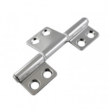 Scharnier mit 3 Flügeln 51 x 98 mm Edelstahl-316 (A4)