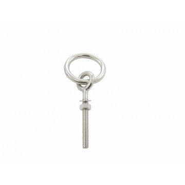 Augbolzen mit metr. Gewinde und Ring M6 x 80 mm Ring 6 x 35 mm Edelstahl-316 (A4)