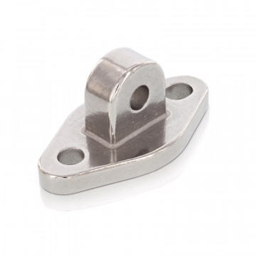 Montageplatte mit Lasche MT-Serie 6,5 mm 65 x 27 mm Edelstahl-316 (A4)