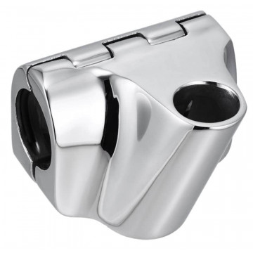 Relinghalter für Sonnensegelmast Typ A für Reling 32 mm Mast 22 mm Edelstahl-316 (A4)