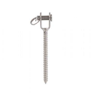 Gabel mit Holzgewinde 8 mm Edelstahl-316 (A4)