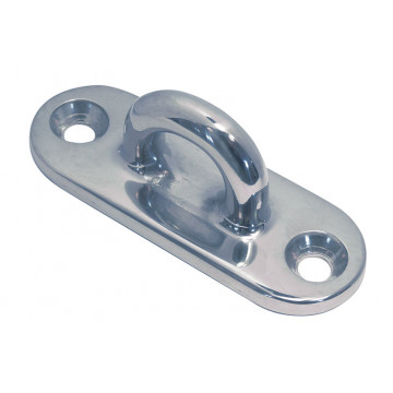 Decksplatte oval 75 x 22 mm Bügel 7,0 mm Edelstahl-316 (A4)