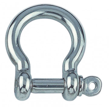 Rundschäkel geschweift 3 mm Edelstahl-316 (A4)