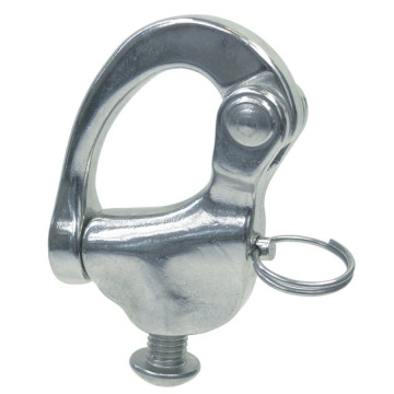 Schnappschäkel mit Schraube M6 Edelstahl-316 (A4)