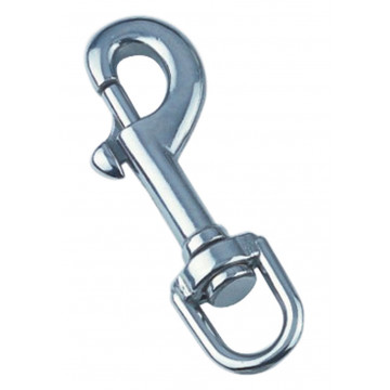 Wirbelkarabiner 100 mm Edelstahl-316 (A4)