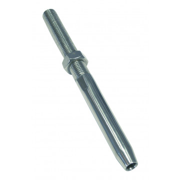 Terminal mit Rechtsgewinde 2 mm/M5 inkl. Mutter Edelstahl-316 (A4)