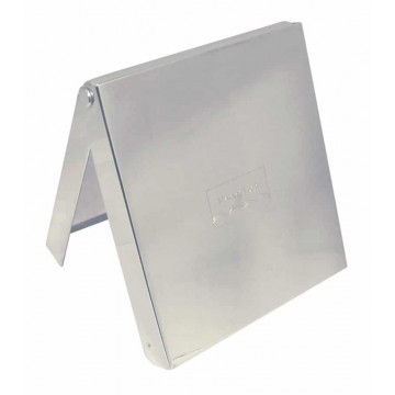 Abdeckkappe für Steckdose 115 x 125 mm Edelstahl-316 (A4)