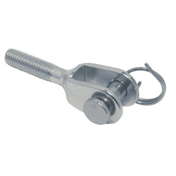 Mini-Gabel mit Rechtsgewinde M5 Edelstahl-316 (A4)