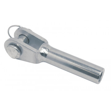 Mini-Gabel mit Innengewinde rechts M5 Edelstahl-316 (A4)