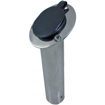 Angelrutenhalter mit Gummikappe 245 mm Edelstahl-304 (A2)