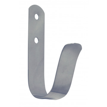 Bootshakenhalter mit langer Lasche 100 x 25 mm Edelstahl-304 (A2)